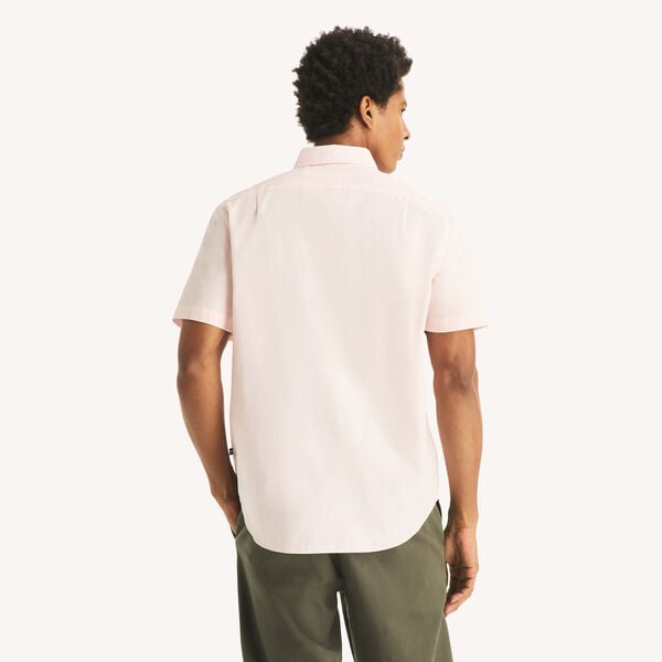 Classic Fit Wrinkle-Resistant Striped Short-Sleeve Shirt