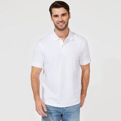 CLASSIC FIT PREMIUM COTTON POLO,Bright White,large