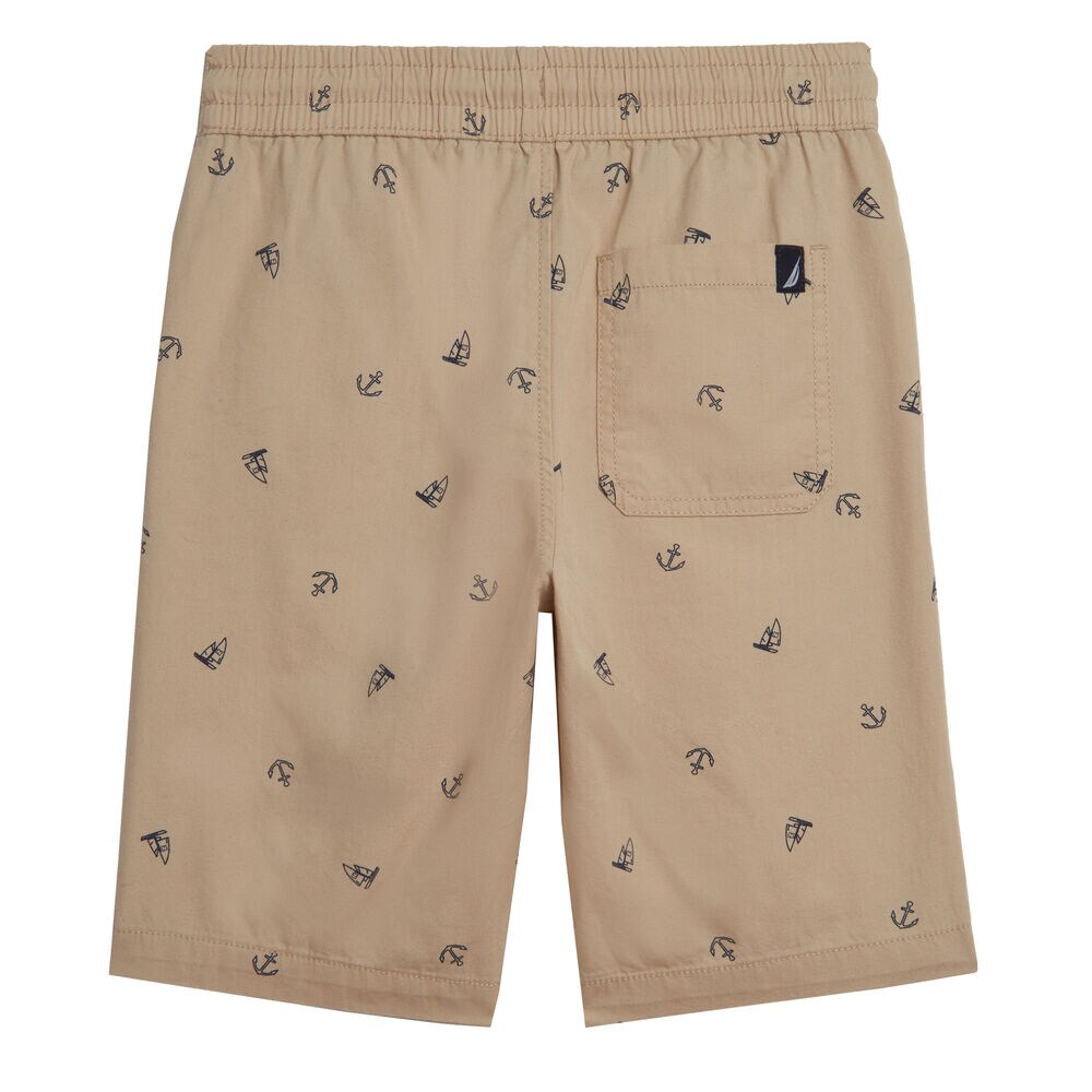 BOYS' ANCHOR PRINT PULL ON SHORT (8-20),Oyster Bay Heather,large