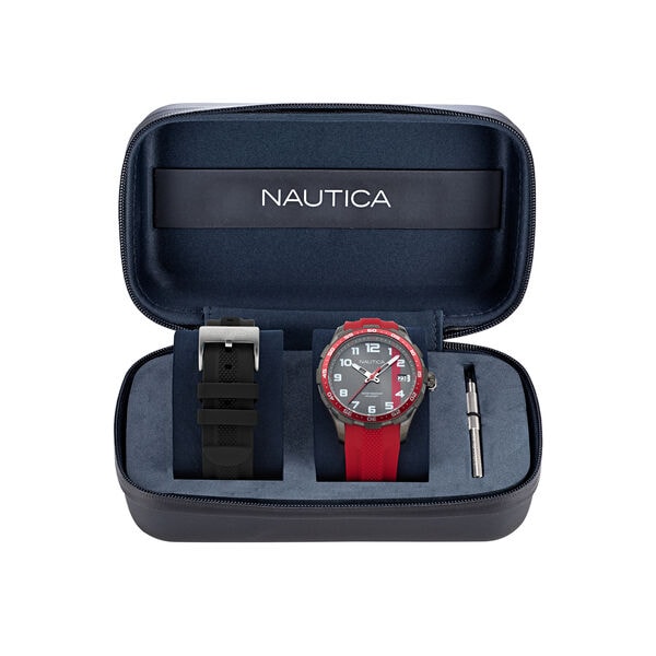 NST Small 3-Hand Watch And Silicone Strap Set