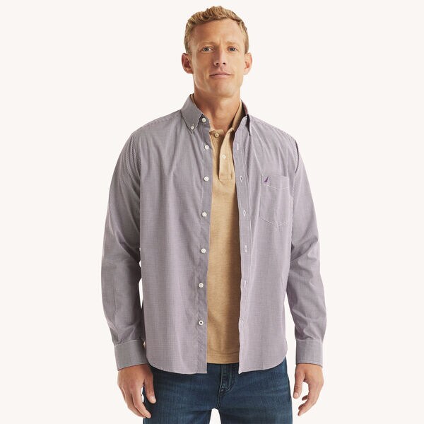 Classic Fit Wrinkle-Resistant Plaid Shirt