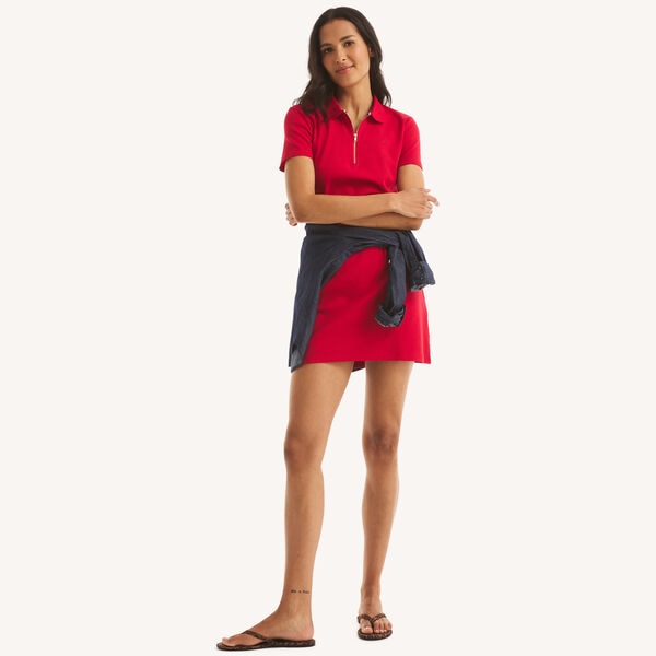 Zip-Up Deck Polo Dress
