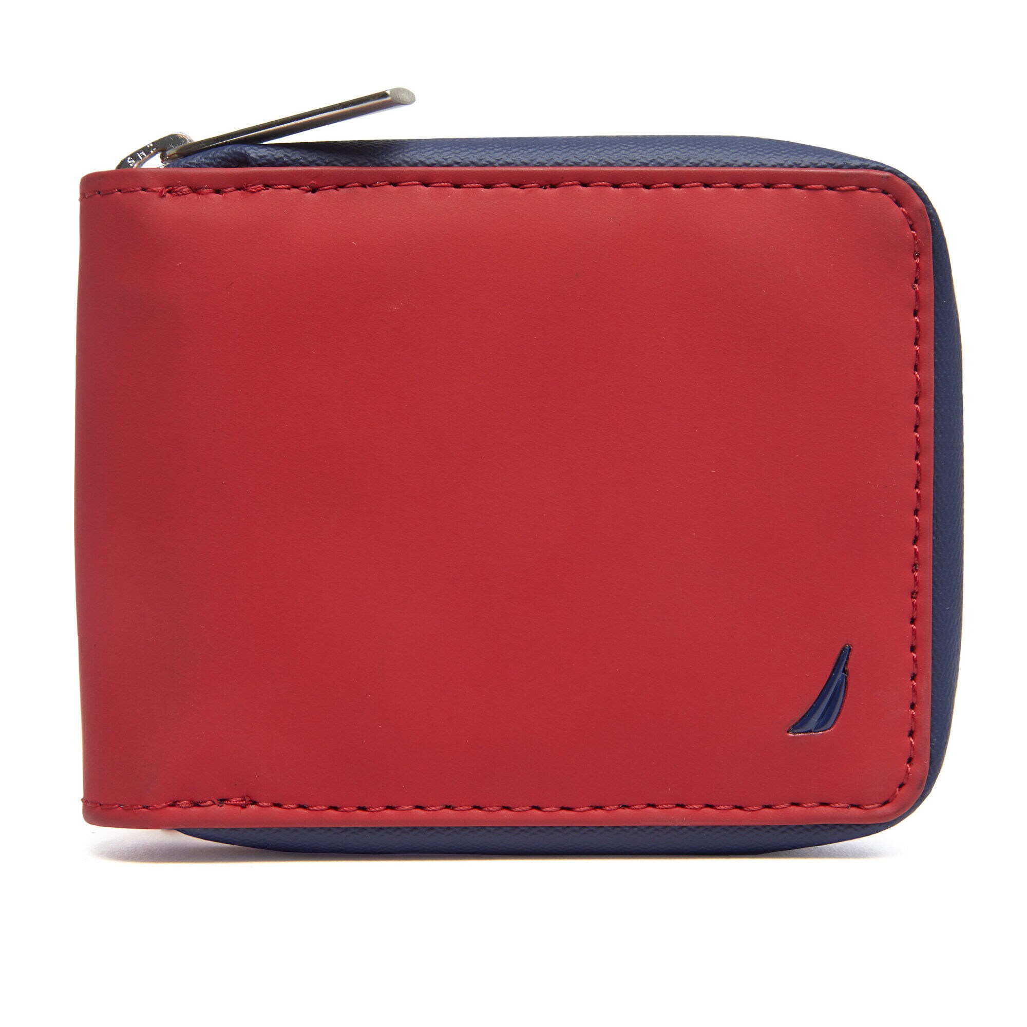 Hilario Zip-Around Billfold Wallet,Nautica Red,large