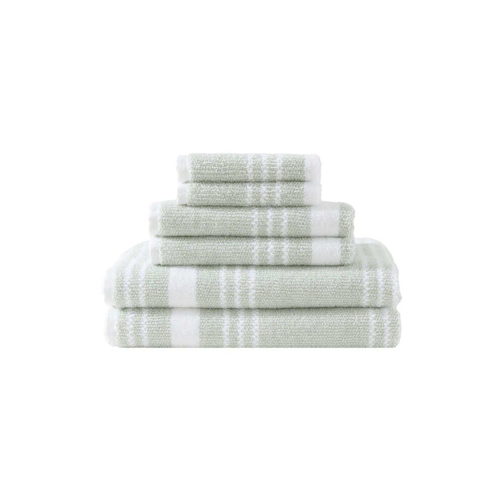 Windward Green 6-Piece Towel Set,Cargo Green,large