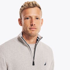 Navtech Quarter-Zip Sweater,Grey Heather,large
