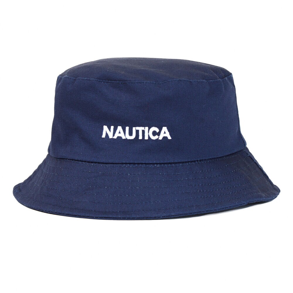 Nautica Bucket Hat,Navy,large
