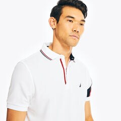 NAVTECH SUSTAINABLY CRAFTED CLASSIC FIT POLO,Bright White,large