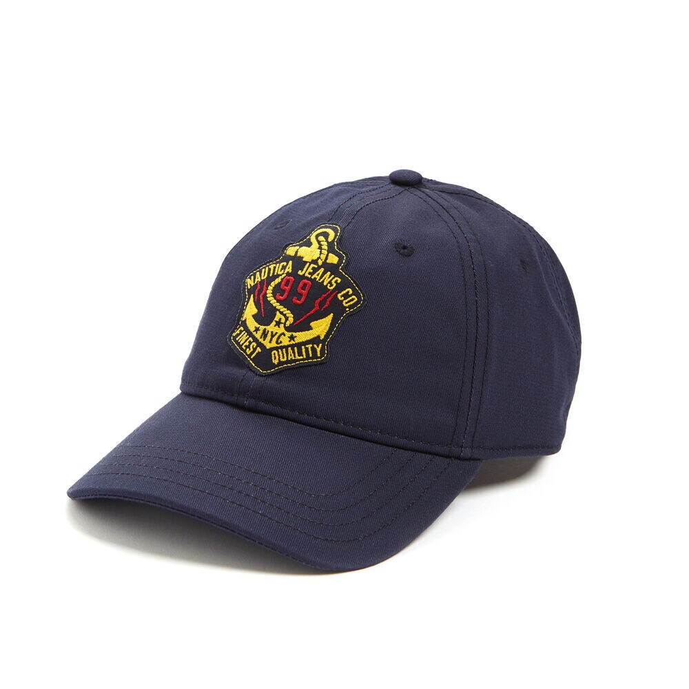 NAUTICA JEANS CO. BASEBALL HAT,Navy,large
