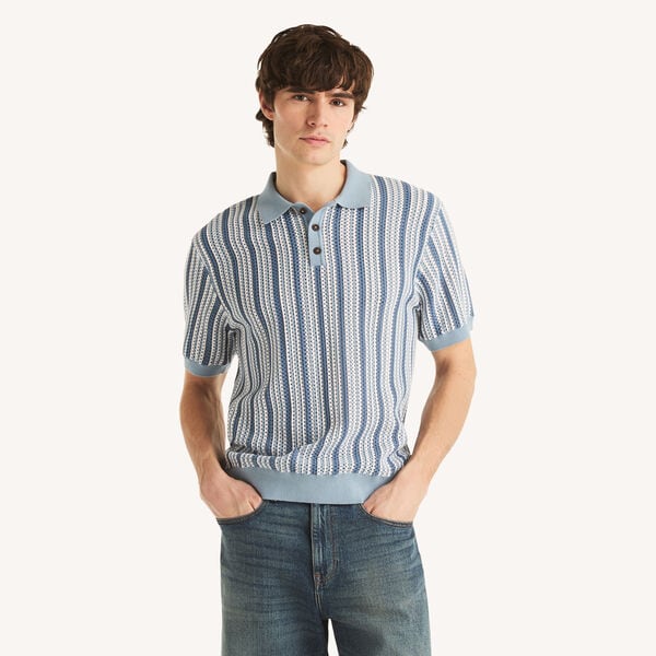 Striped Sweater Polo