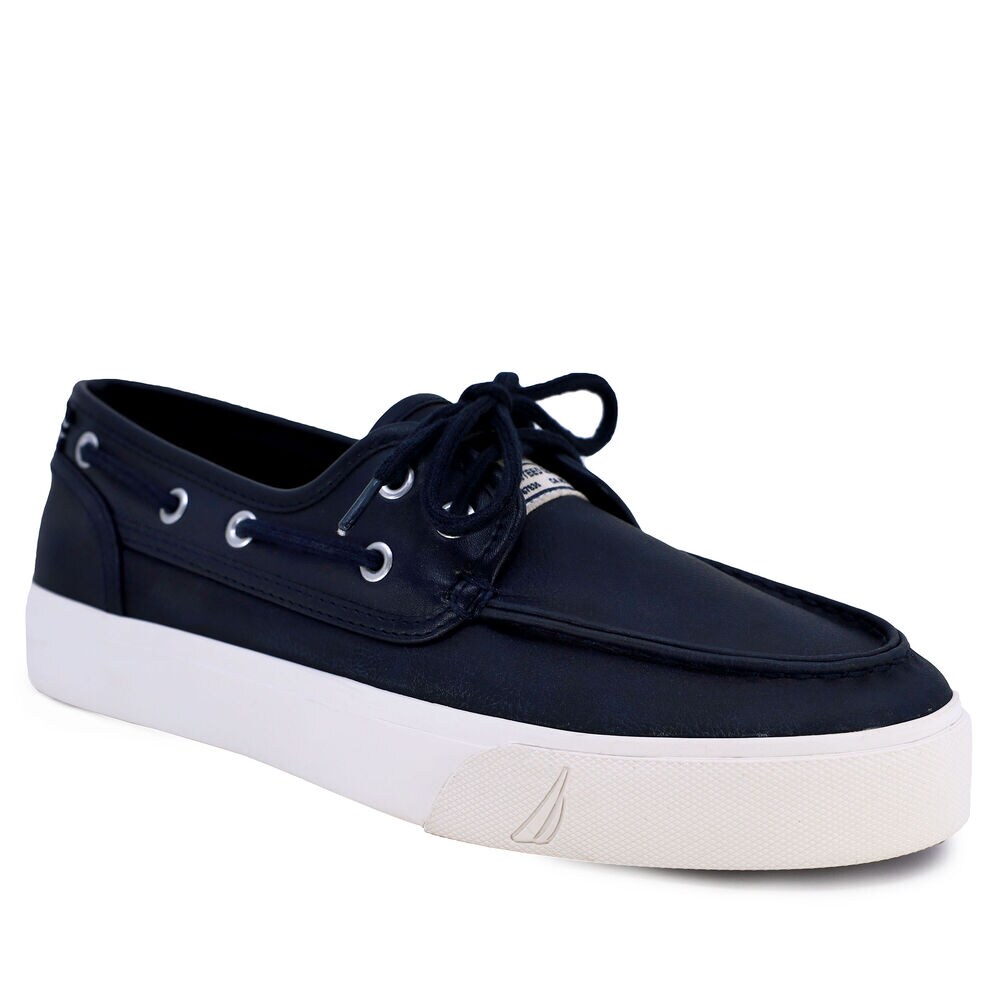 SPINNAKER BOAT SHOE,Navy,large
