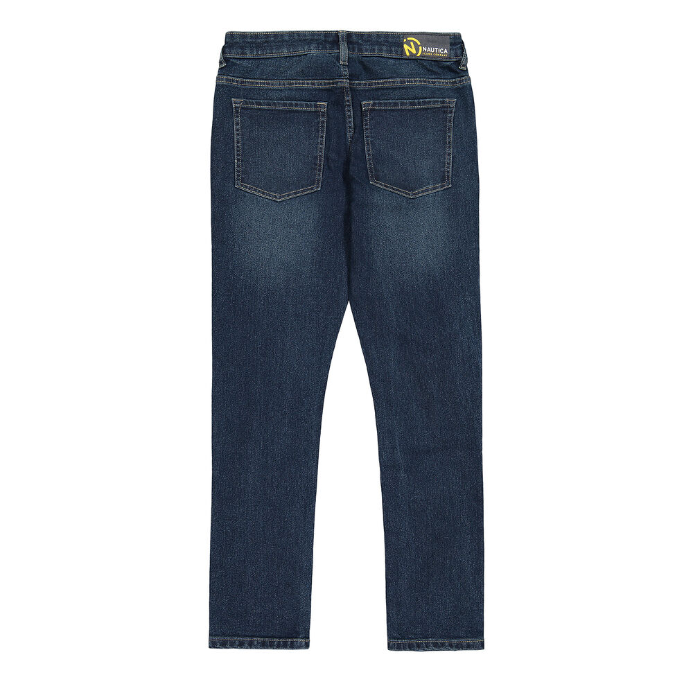 BOYS’ SKINNY DENIM (8-20),Deep Navy Heather,large