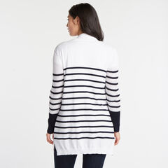 Long Sleeve Open Front Cardigan,Bright White,large