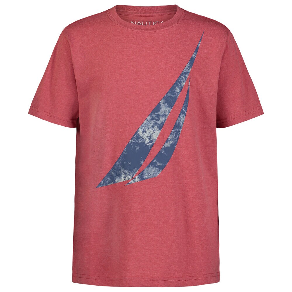 Little Boys' Tie Dye brand icon Logo Graphic T-Shirt (4-7),Cranberry,large