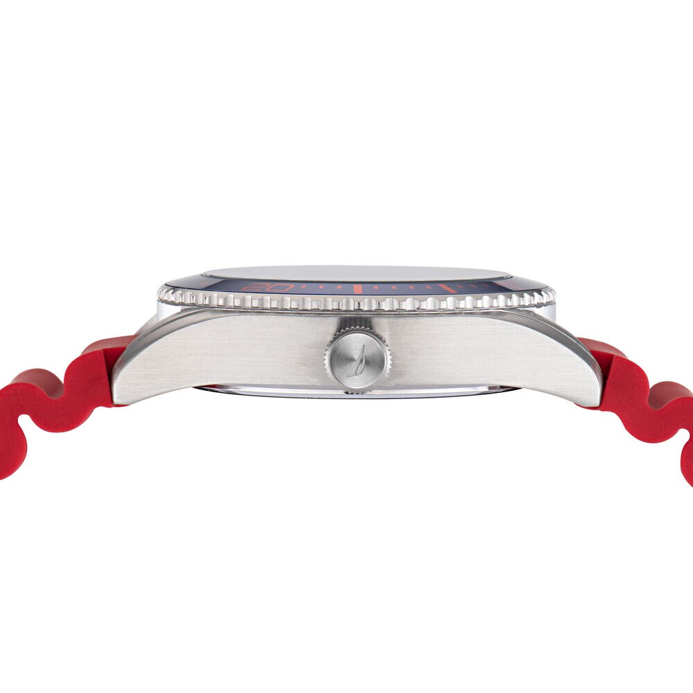 SILICONE 3-HAND WATCH,Multi,large