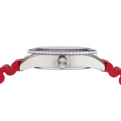 SILICONE 3-HAND WATCH,Multi,large