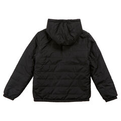  Boy's Reversible Bubble Jacket (8-16),Black,large