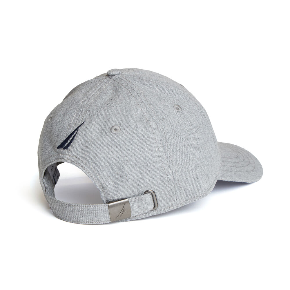 Colorblock Logo Baseball Cap,Grey Heather,large