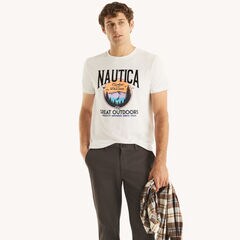 Great Outdoors Graphic T-Shirt,Bright White,large