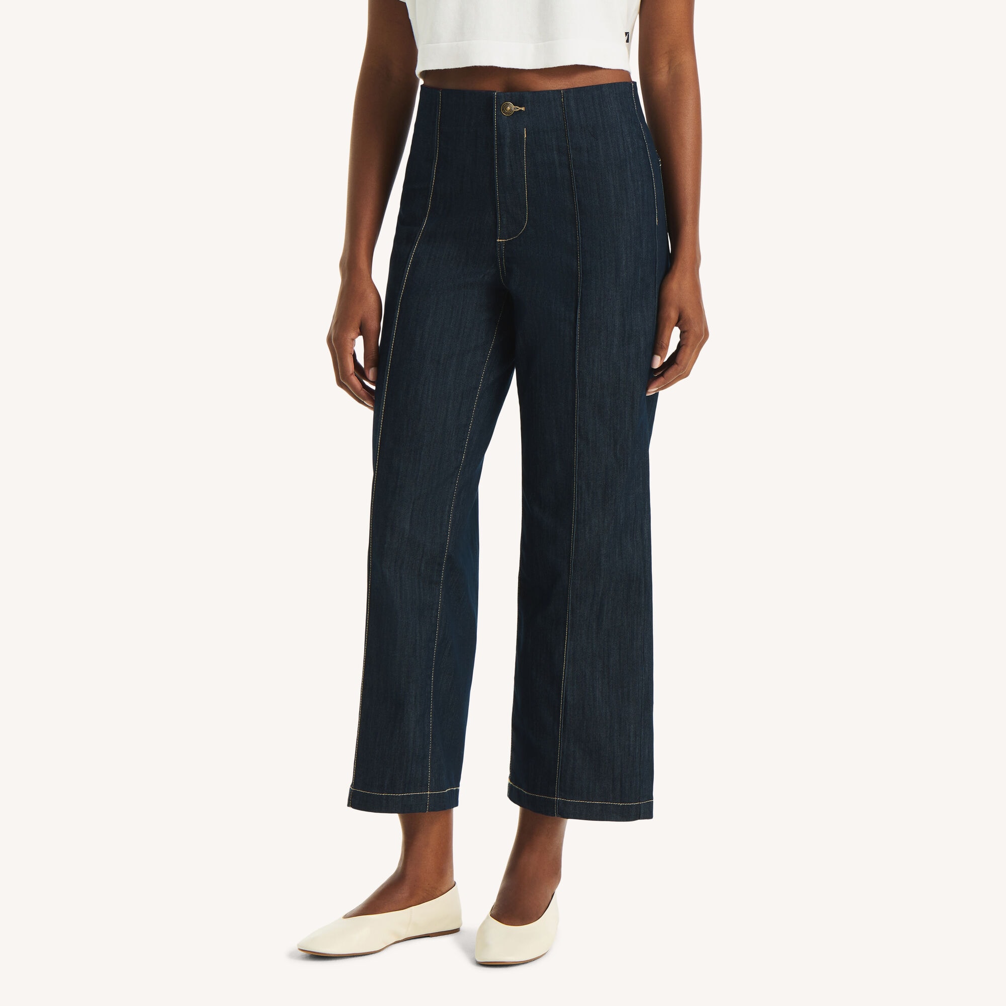 No Waistband Jean,Workshirt Blue,large