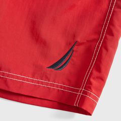 Big & Tall Anchor Full-Elastic Swim Trunks,Nautica Red,large