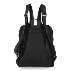 NYLON LOGO BACKPACK,Black,large