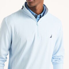 Half-Zip Pullover,Ice Blue,large
