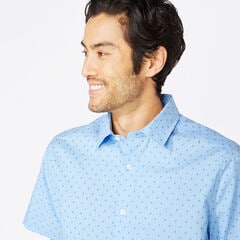 WRINKLE-RESISTANT SAILBOAT PRINT SHORT-SLEEVE SHIRT,Little Boy Blue,large