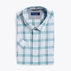 NAVTECH PLAID SHORT-SLEEVE SHIRT,Shaded Spruce,large