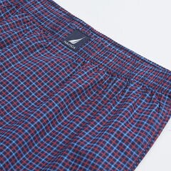 CHECKERED PRINT BOXER,Oyster Bay Blue,large