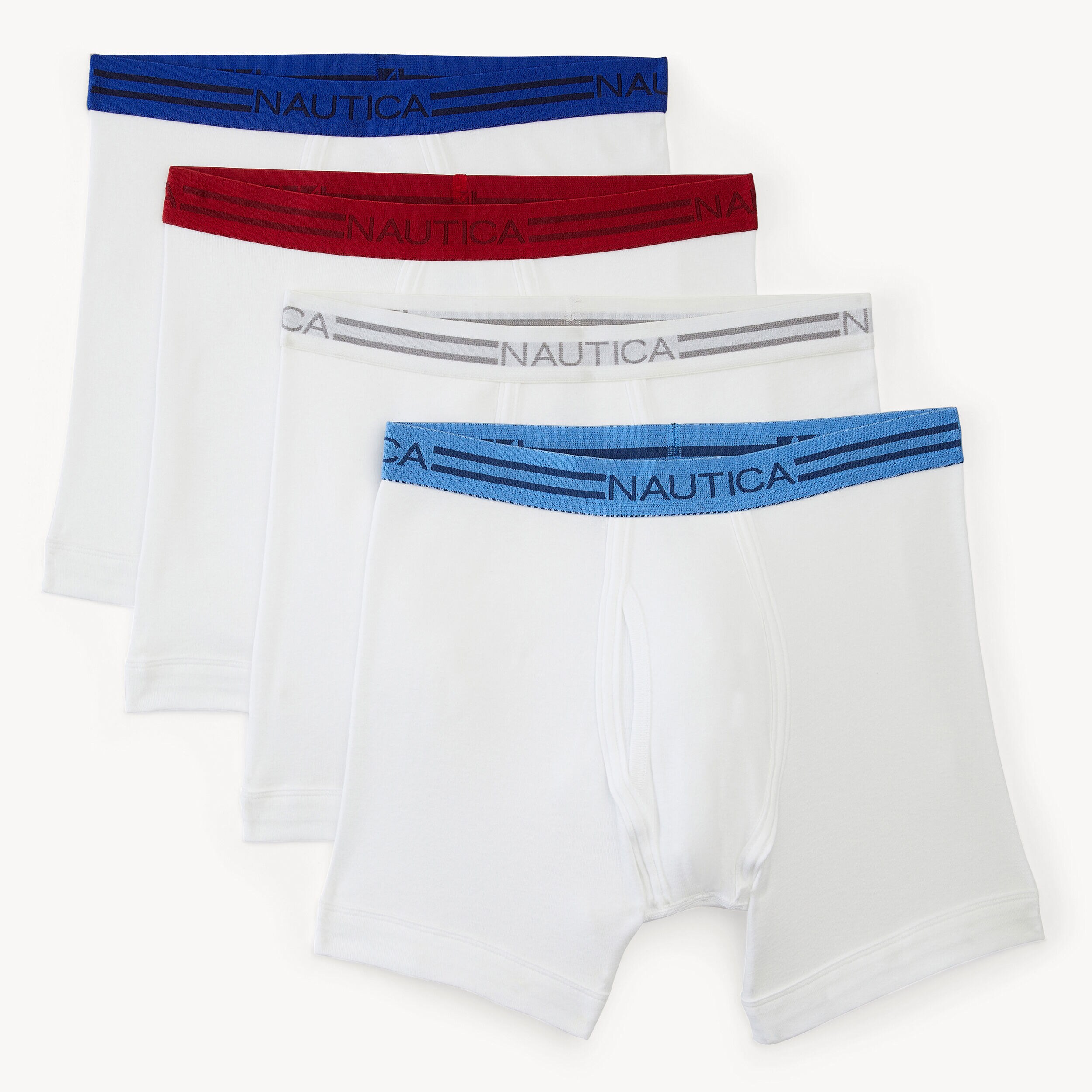 COTTON BOXER BRIEFS, 4-PACK | Nautica