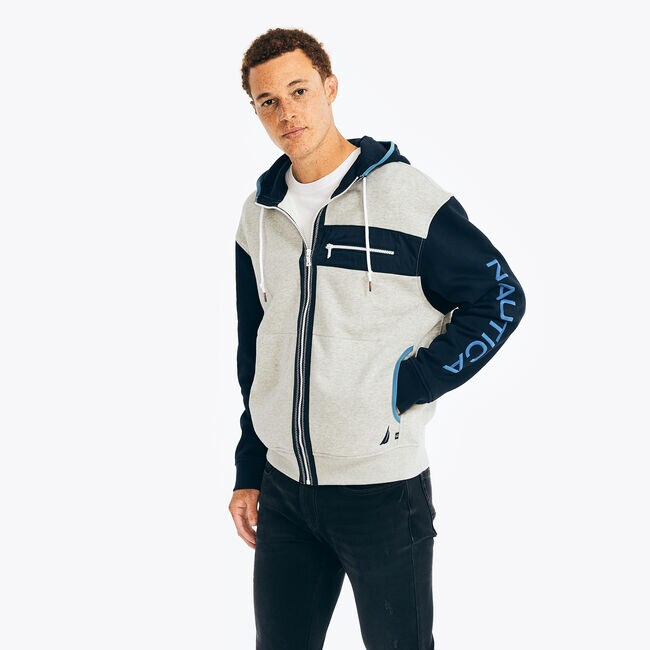 MIXED MEDIA FULLZIP HOODIE Nautica