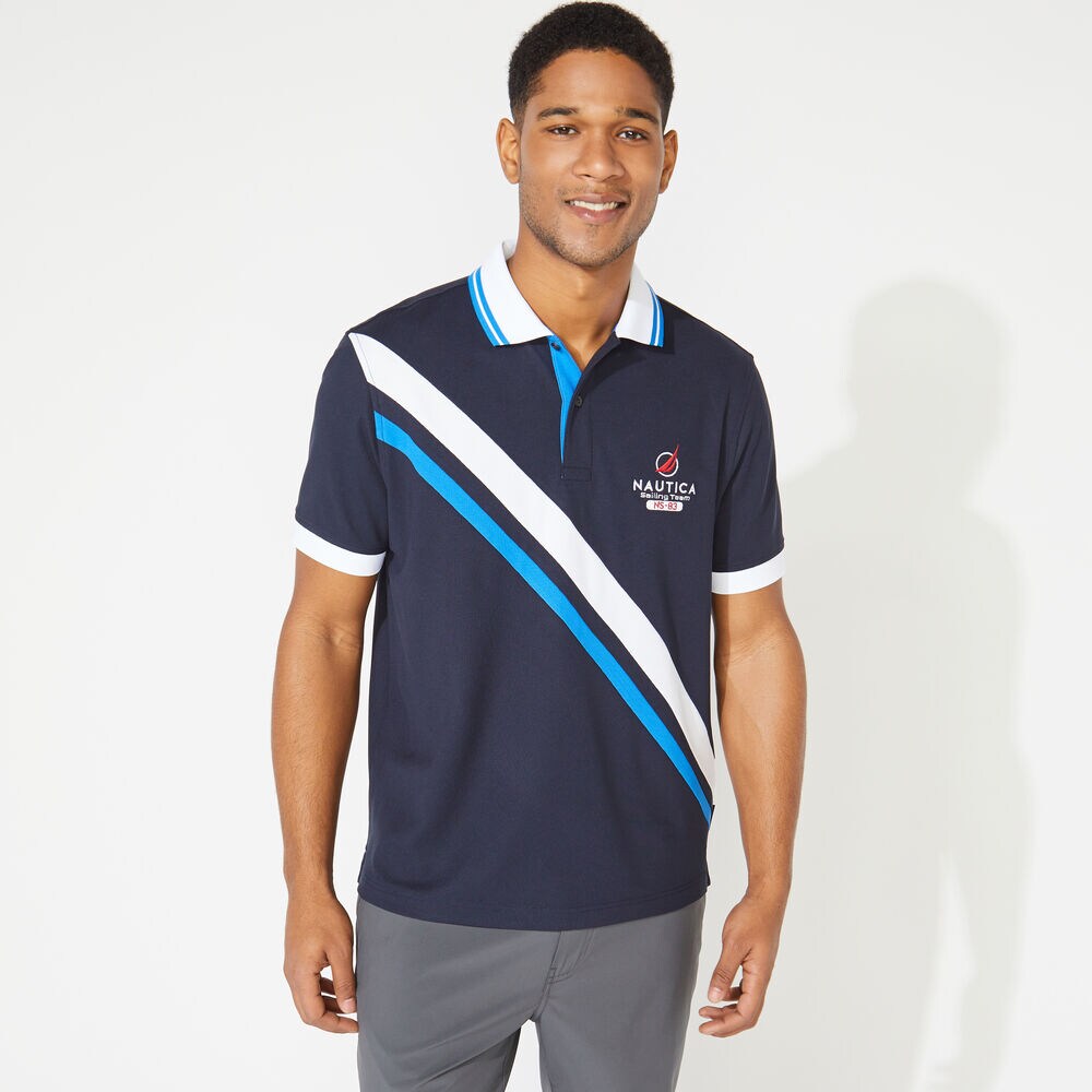 CLASSIC FIT PERFORMANCE NAVTECH SASH POLO,Navy,large