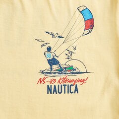 KITESURFING GRAPHIC T-SHIRT,Light Gold,large