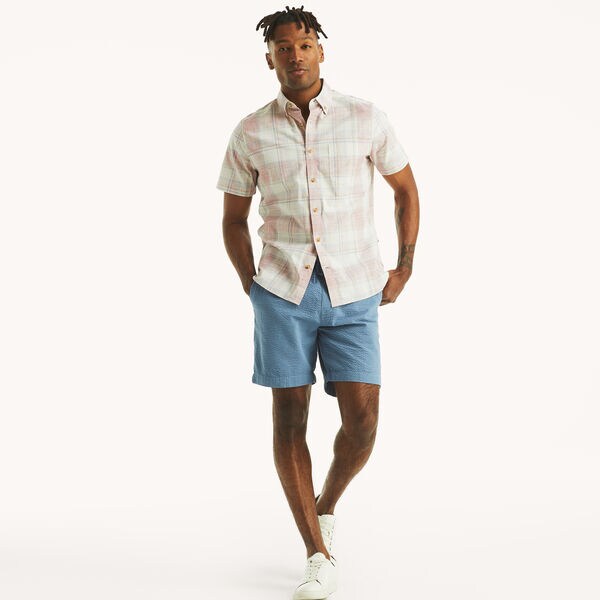 Plaid Short-Sleeve Shirt