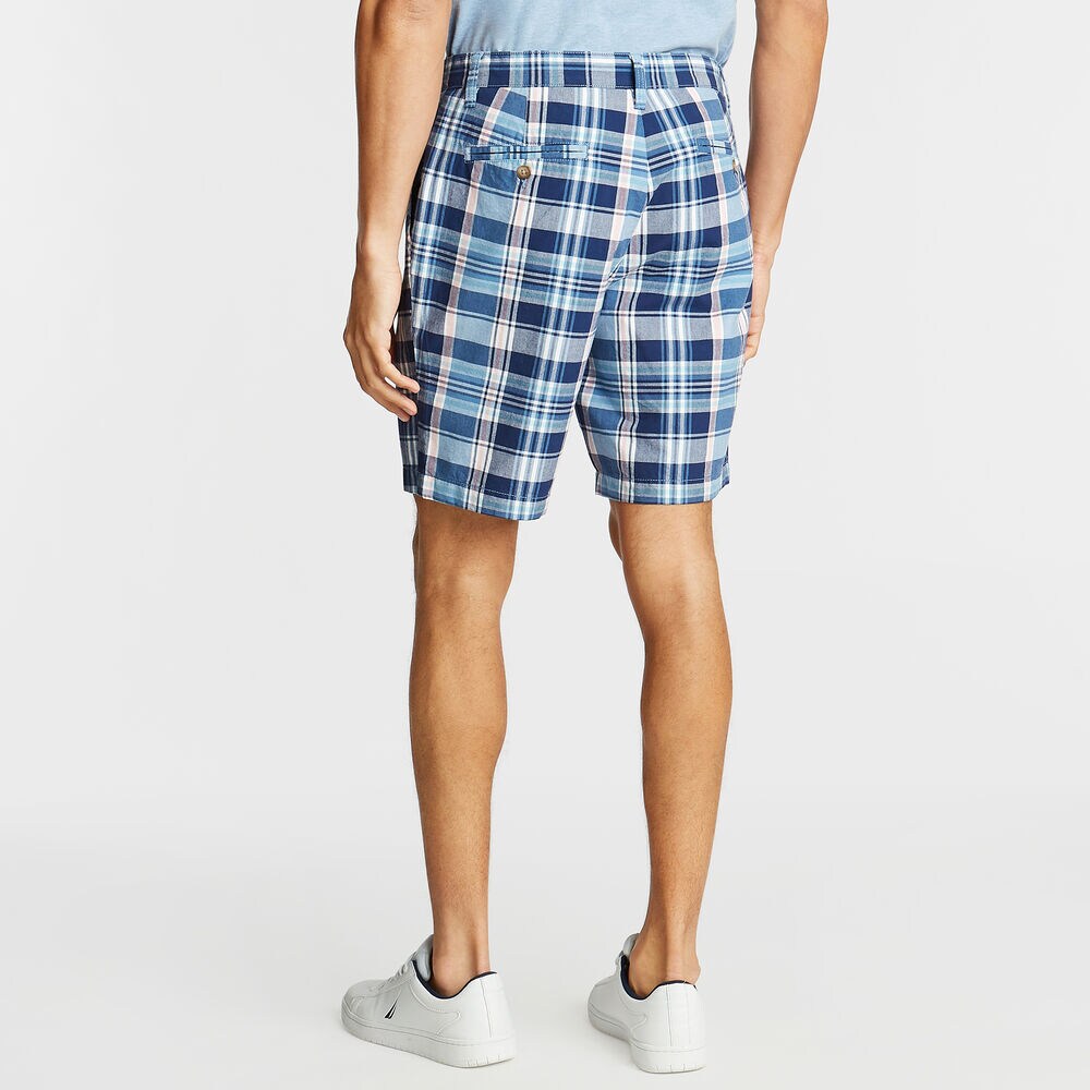 8.5" CLASSIC FIT SHORT IN MADRAS PLAID,Riviera Blue,large