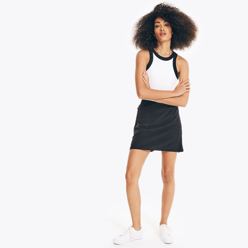 3" NAVTECH SKORT,True Black,large