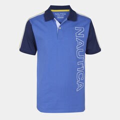 BOYS' FRANKIE HERITAGE POLO (8-20),Rolling River Wash,large