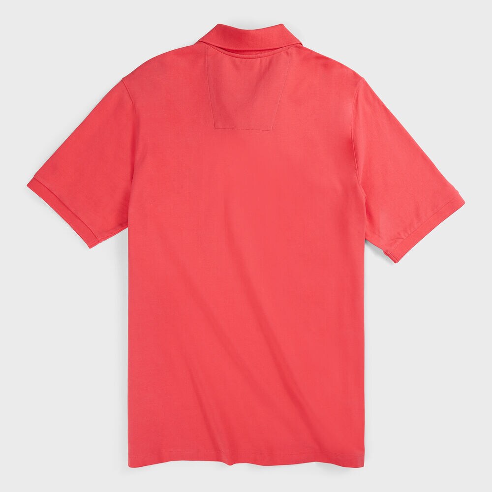BIG & TALL STRETCH MESH POLO,Persian Red,large