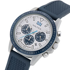 Nautica One Wheat Fiber Strap Chronograph Watch,Multi,large