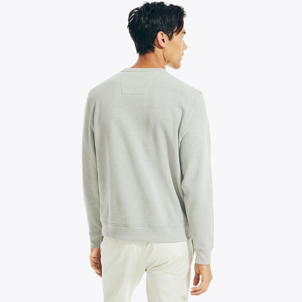 Logo Crewneck Sweatshirt,Grey Heather,large