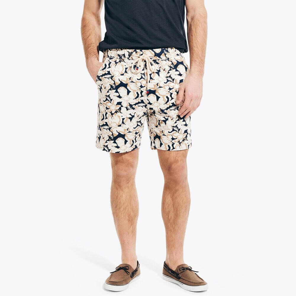7" Pull-On Printed Boardwalk Short,Lapis Blue,large
