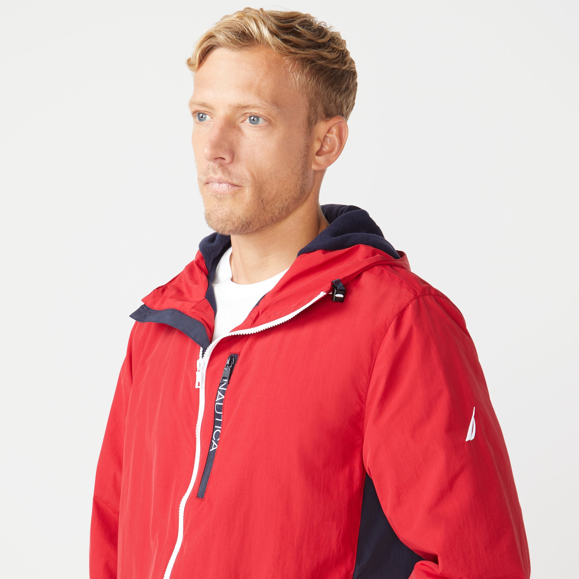 Nautica Mens Fleece Lined Hooded Jacket eBay