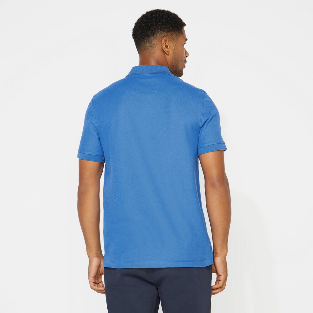 BIG & TALL STRETCH MESH POLO,True Navy,large
