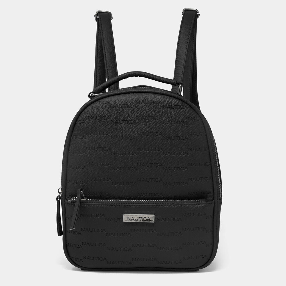 LOGO MINI BACKPACK,True Black,large