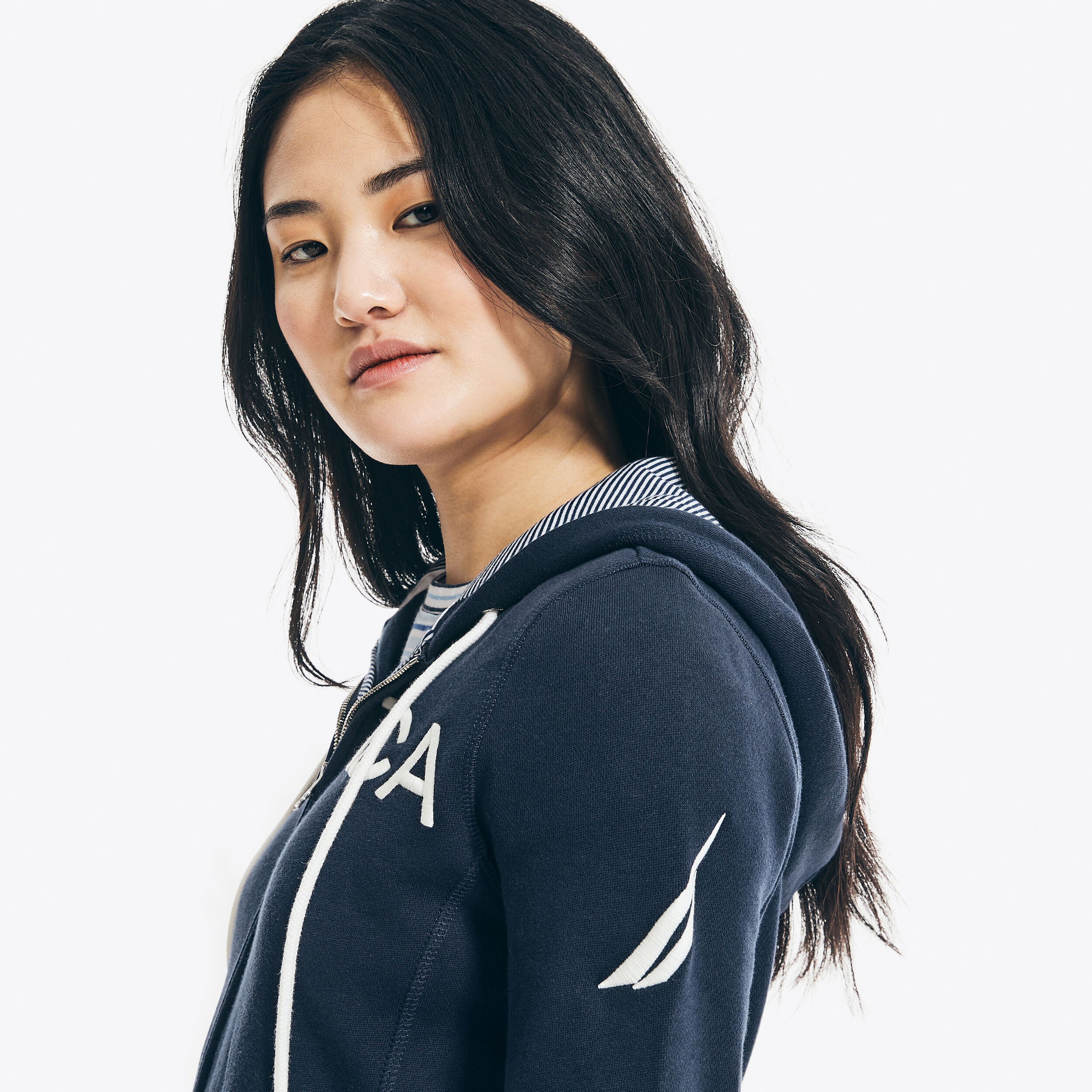 LOGO FULL-ZIP HOODIE | Nautica