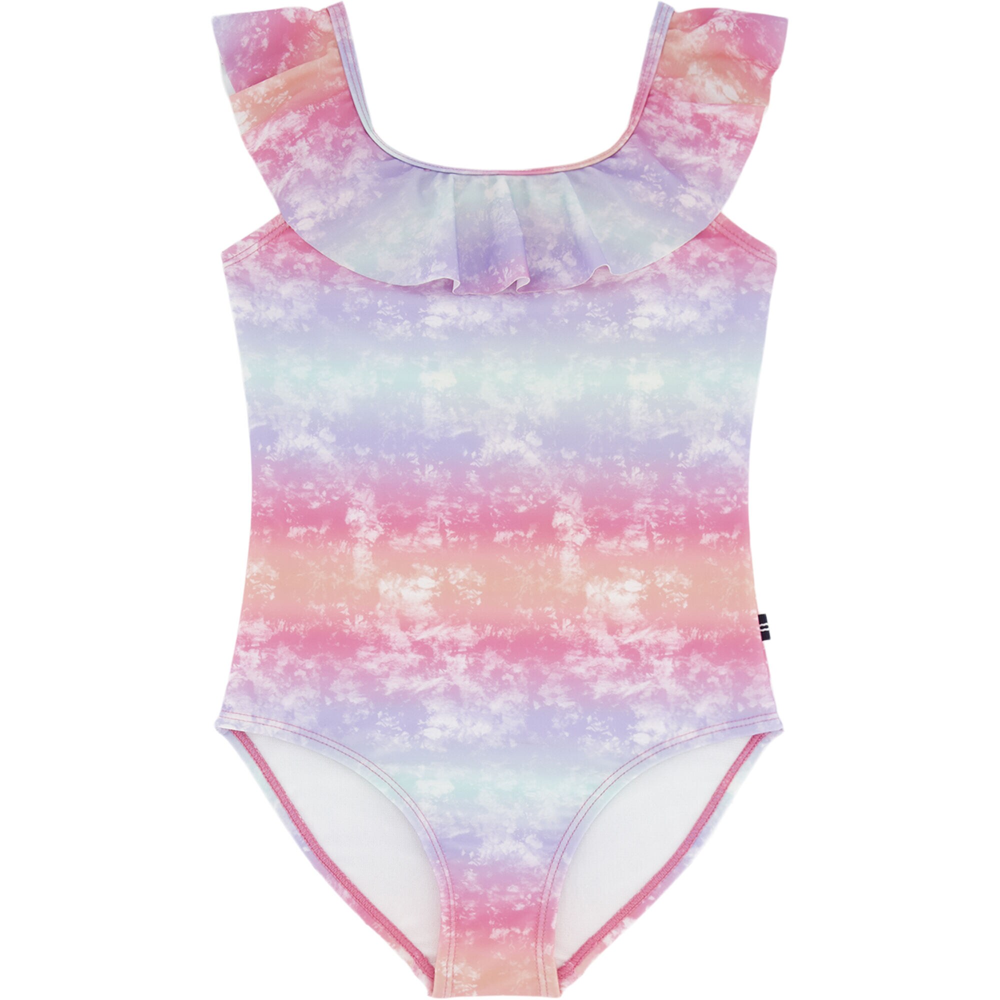 GIRLS' OMBRE TIE-DYE ONE-PIECE (7-16),Firey Red,large
