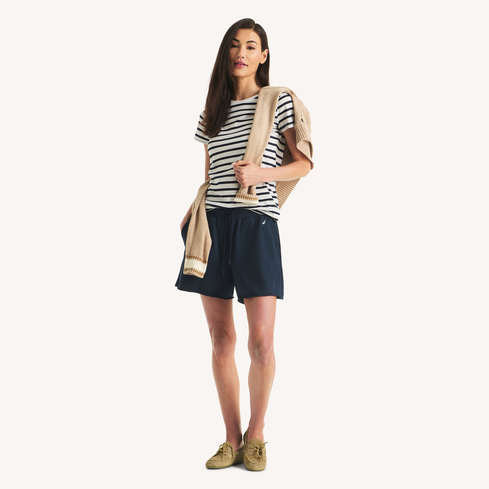 5" Pull-On Short,Naval Blue,large
