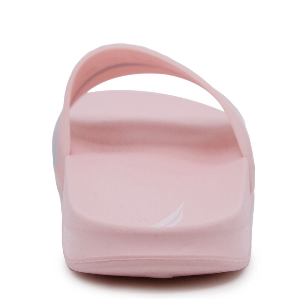 GIRLS' LOGO SLIDE SANDAL,Pink,large