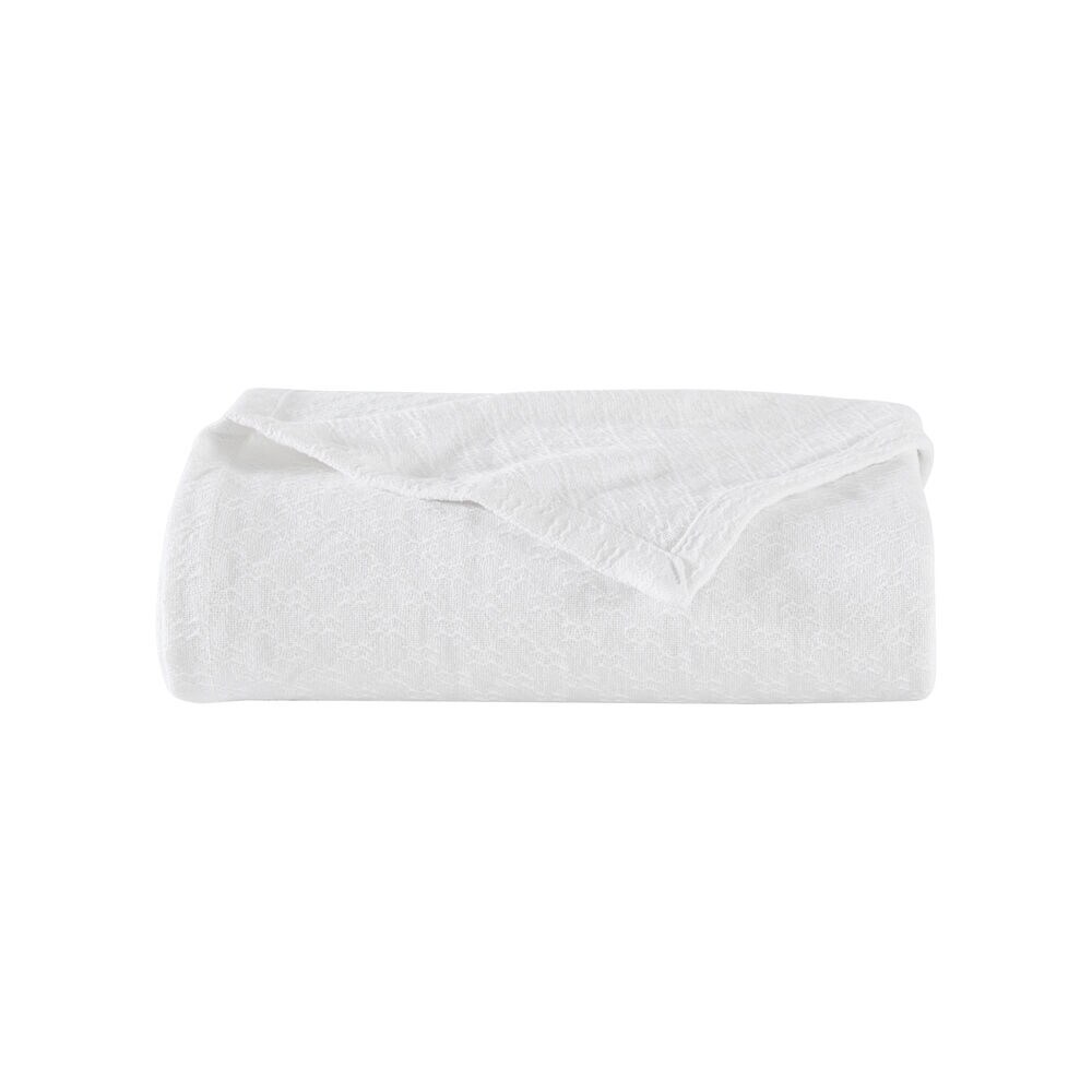 RIPPLE COVE KING BLANKET,Antique White Wash,large