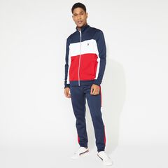 COLORBLOCK FRENCH TERRY TRACK JACKET,Navy,large